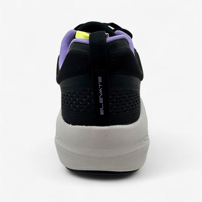 Skechers Go Run Elevate Corral Black Lavender Womens Athletic Sneaker