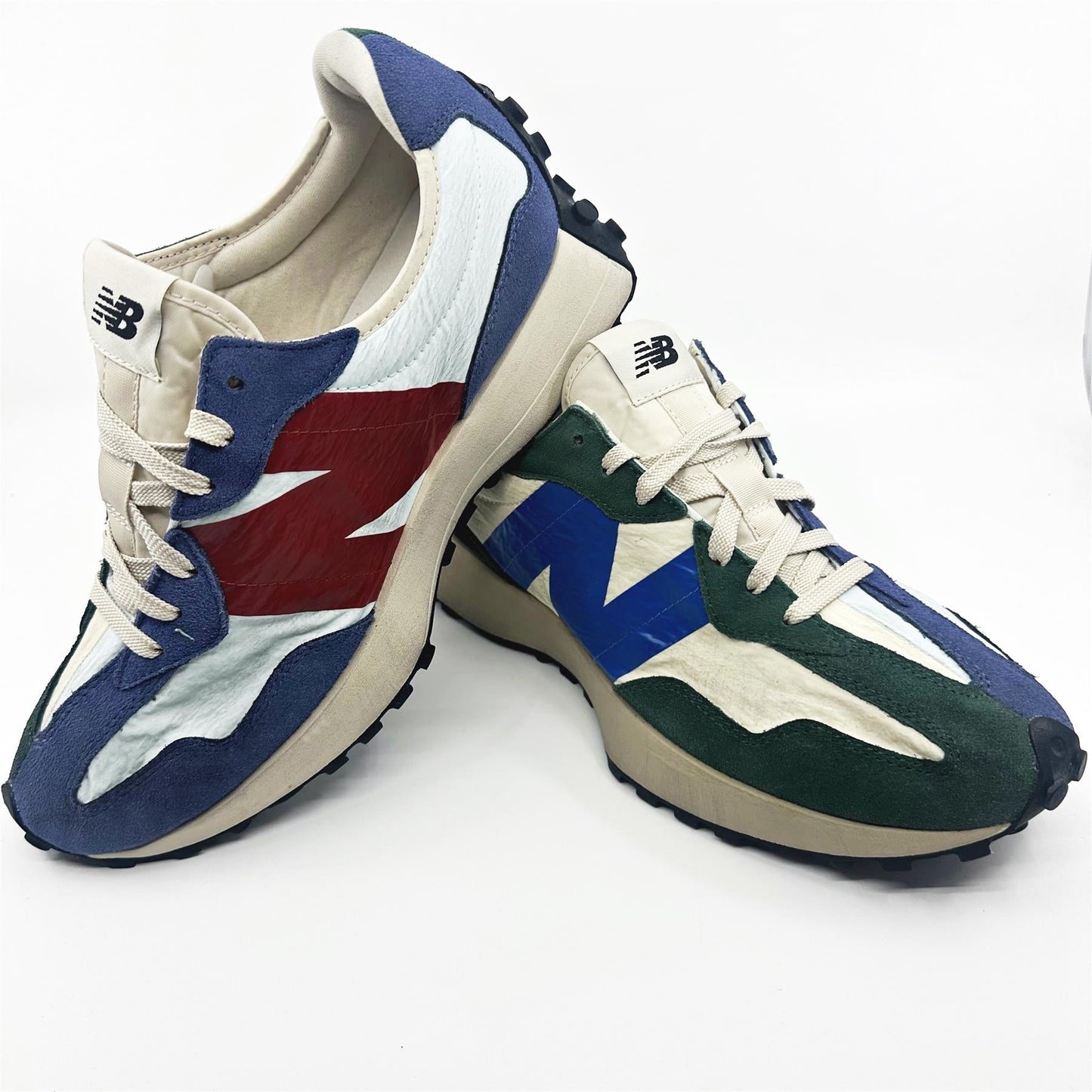 New Balance 327 Forest Green Serene Blue Mens Lifestyle Sneakers MS327VB