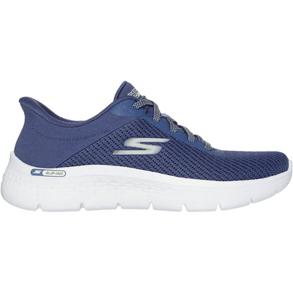 Women's Wide Fit Skechers 125516 Slip-ins Go Walk Flex Carla Trainers