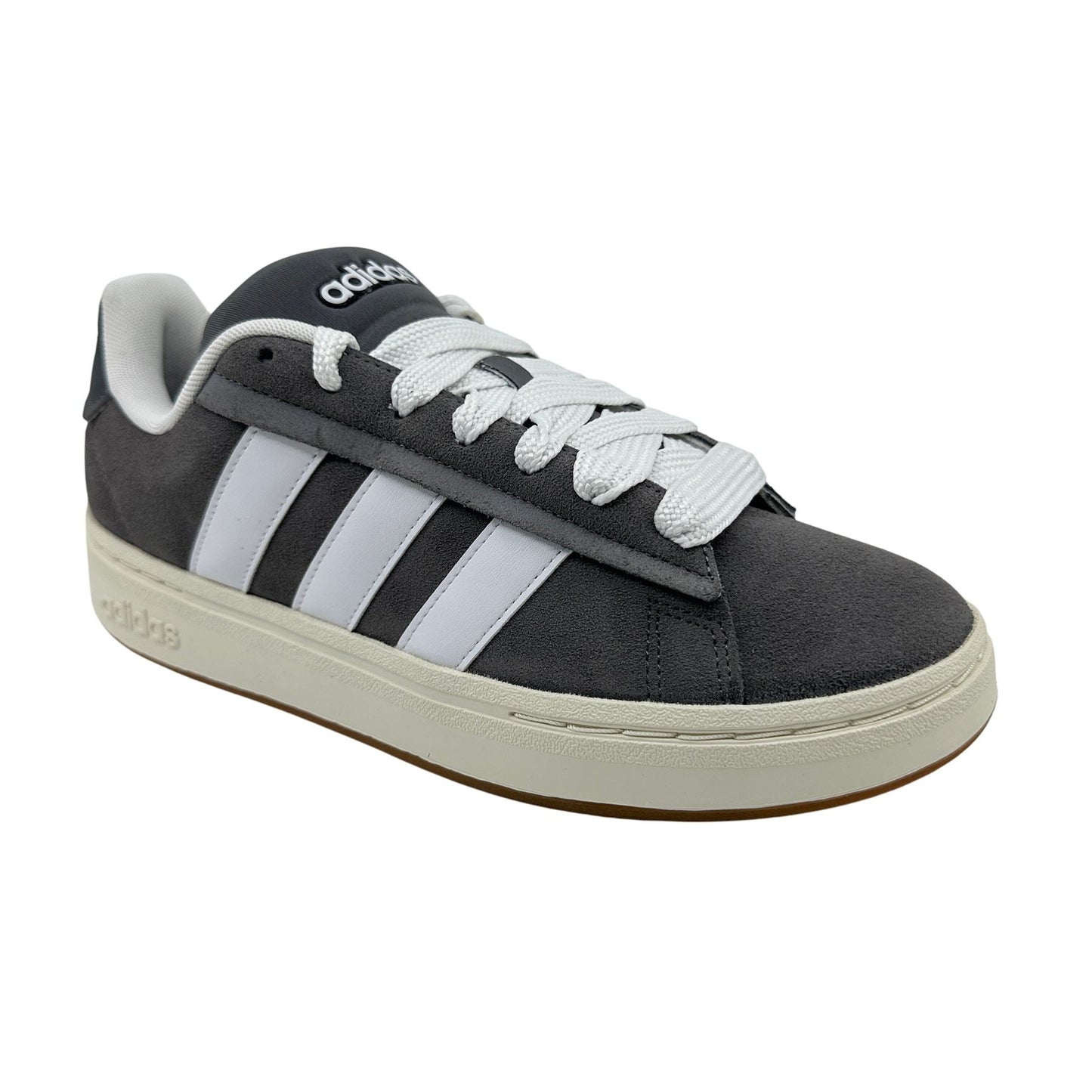 Adidas Grand Court Alpha 00s Grey Cloud White Mens Athletic Sneaker