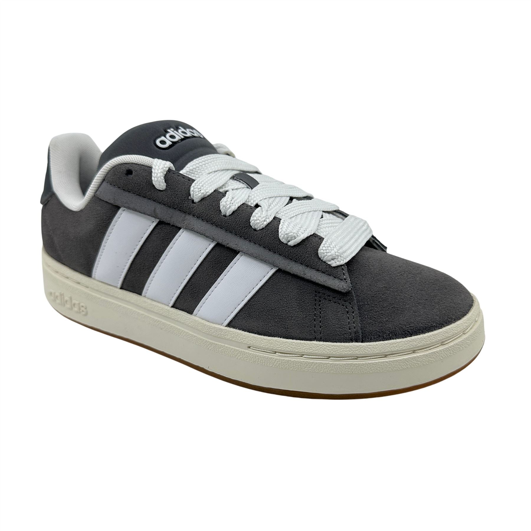 Adidas Grand Court Alpha 00s Grey Cloud White Mens Athletic Sneaker