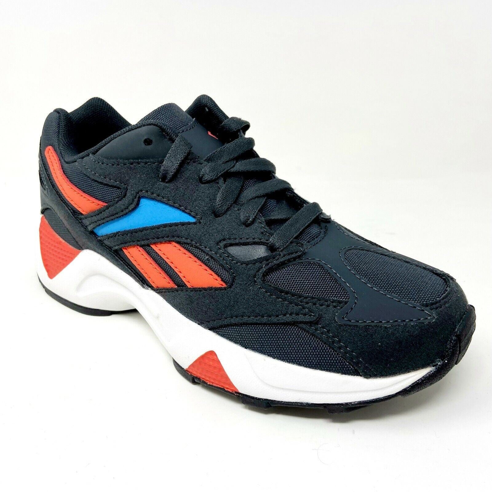 Reebok Aztrek 96 Grey Cyan Coral Womens Size 6 Trainers Sneaker DV8551