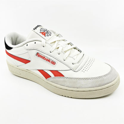 Reebok Club C Revenge Chalk Semi Orange Flare Mens Size 13 Athletic Sneaker