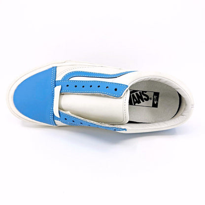 Vans Vault Old Skool VLT LX (Leather) Bonnie Blue Marshmallow Mens Sneakers