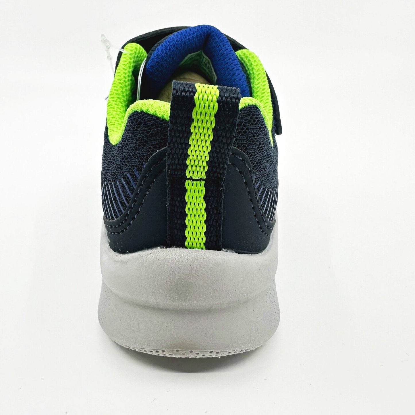 Skechers Microspec Gorza Navy Lime Kids Boys Sneakers