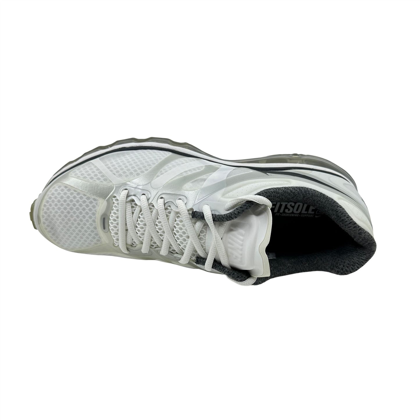 Nike Air Max+ 2012 Summit White Silver Mens Size 10 Athletic Sneaker