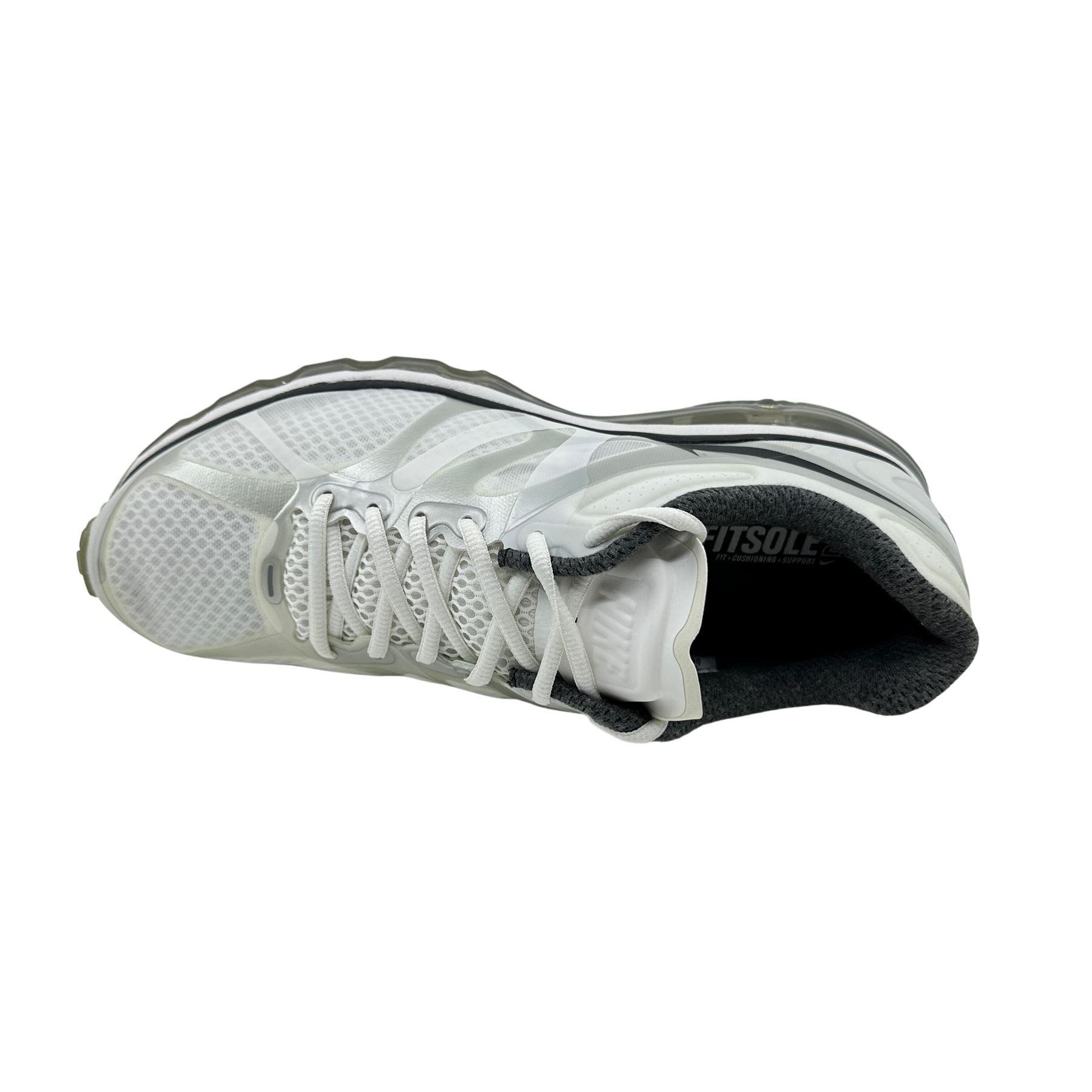 Nike Air Max+ 2012 Summit White Silver Mens Size 10 Athletic Sneaker