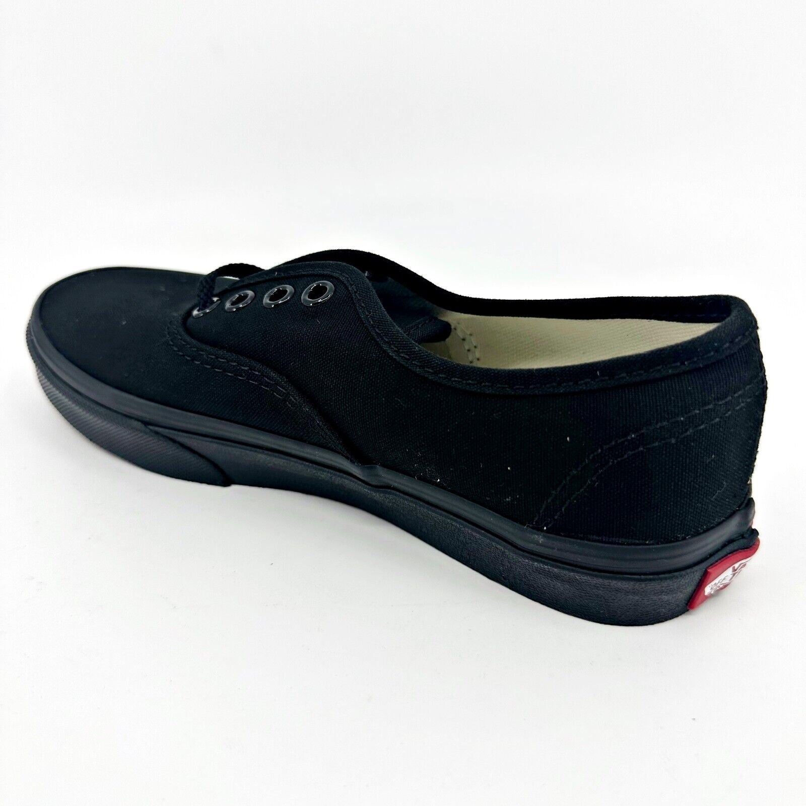 Vans Authentic Triple Black Classic Kids Shoes Casual Sneakers