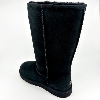 UGG Classic Tall Black Kids Girls Suede Sheepskin Boots 5229 BLK