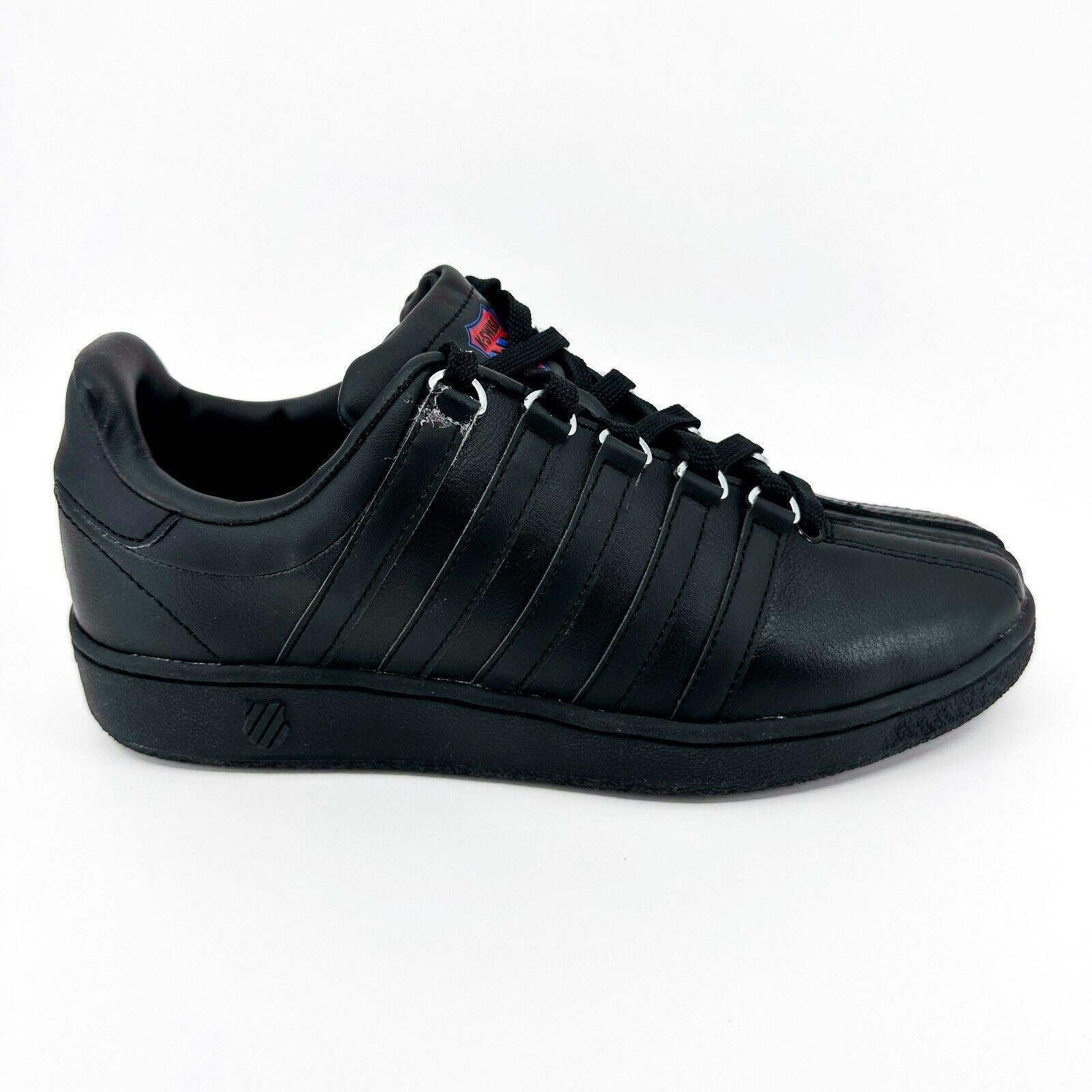 K-Swiss Mens Classic VN Heritage Size 9.5 Black Blue Red Sneakers 05826 020