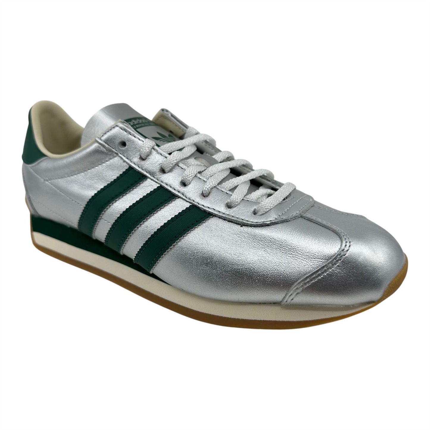 Adidas Country OG Silver Metallic Collegiate Green Womens Athletic Sneaker