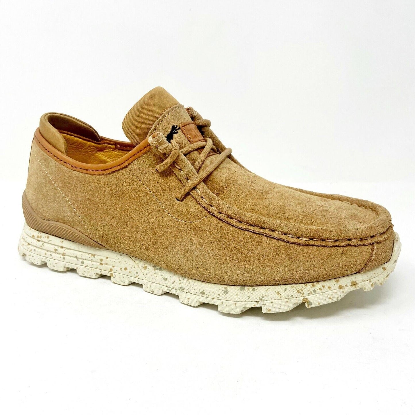 Clae Hopper Cinnamon Beige Suede Mens Size 7 Premium Sneakers