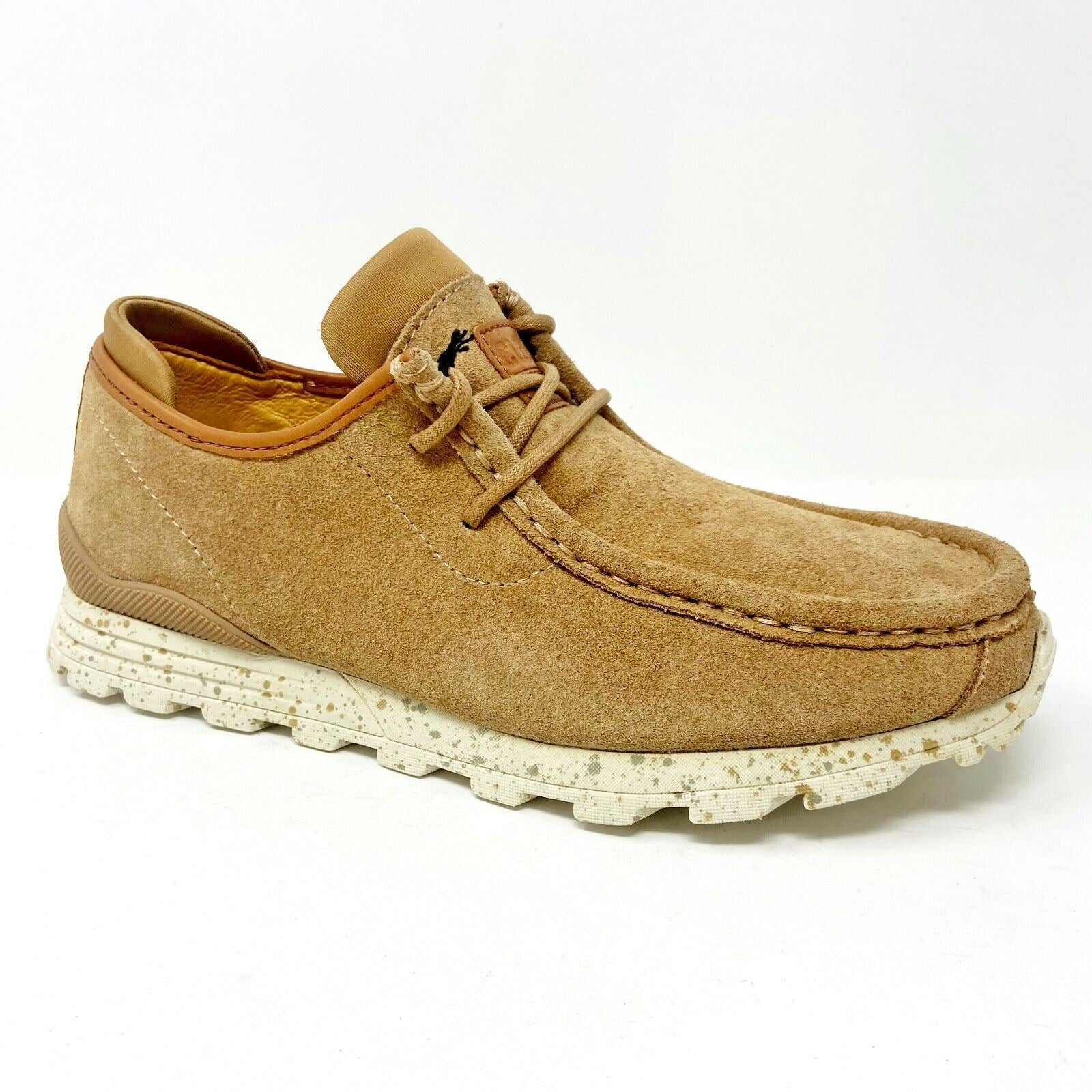 Clae Hopper Cinnamon Beige Suede Mens Size 7 Premium Sneakers