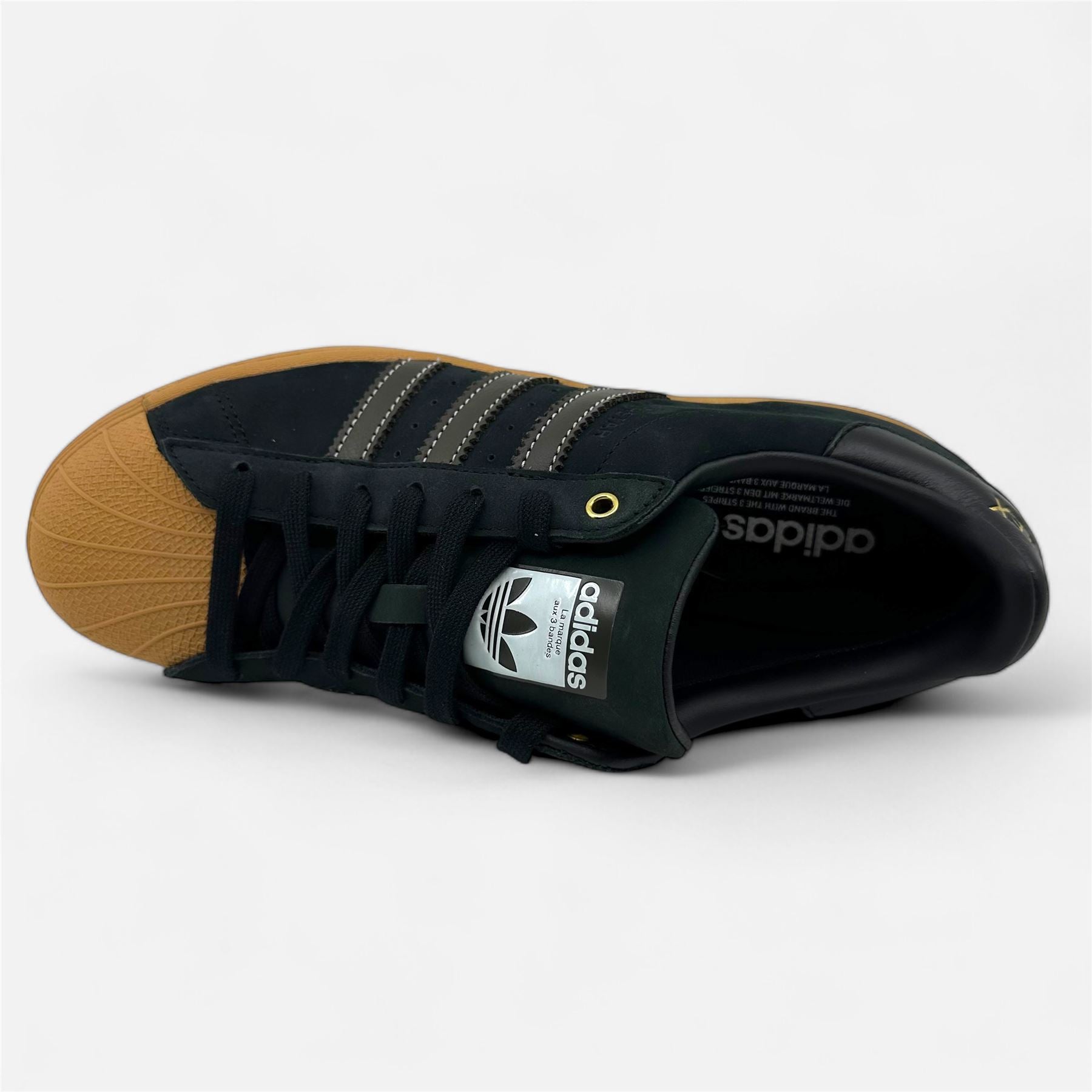 Adidas Superstar GTX Black Gum Mens Athletic Gore-Tex Sneaker