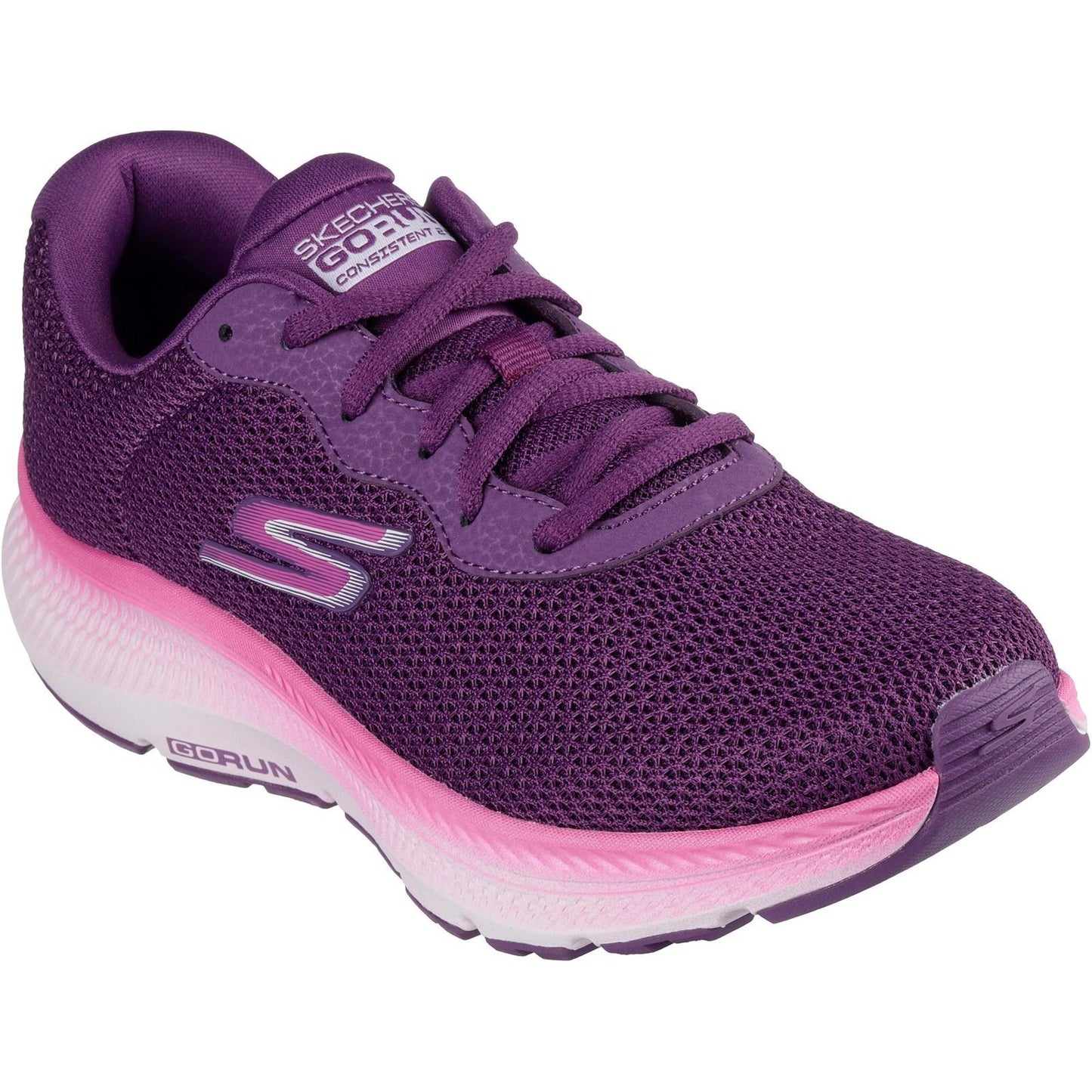 Women's Wide Fit Skechers 128621 Go Run Consistent 2.0 Fast Pace Trainers