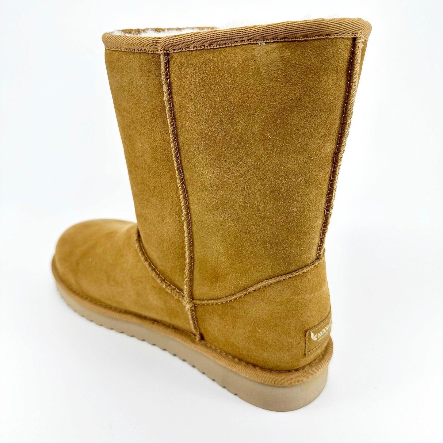Koolaburra by UGG Womens Victoria Short Chestnut Suede Faux Fur Shearling Boots