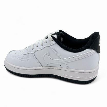 Nike Force 1 ESS White Black Kids Size 1 Athletic Sneaker