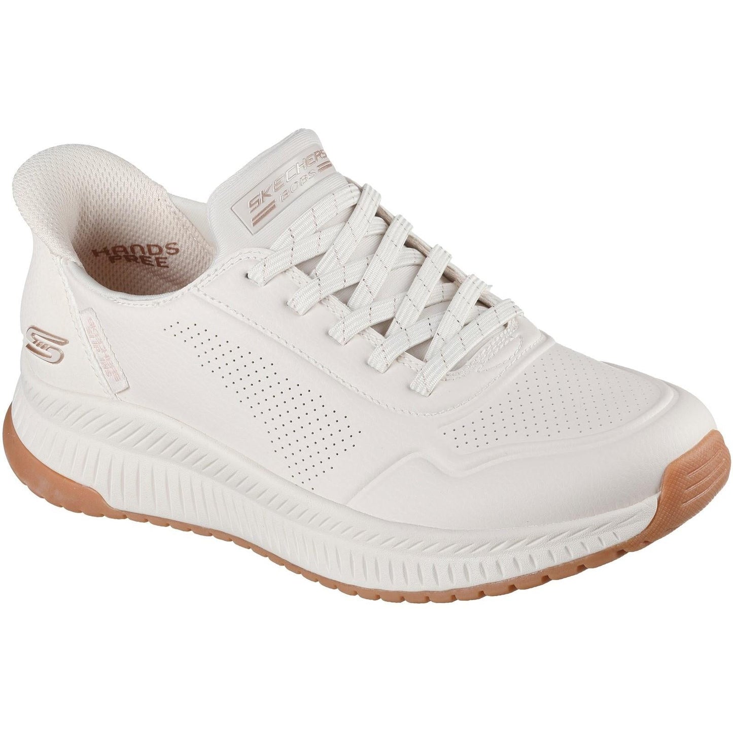 Women's Wide Fit Skechers 117740 Slip-ins Bobs Squad 4 Key Look Trainers