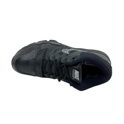Nike Trainer 1.2 Mid Black Metallic Silver Mens Athletic Sneaker