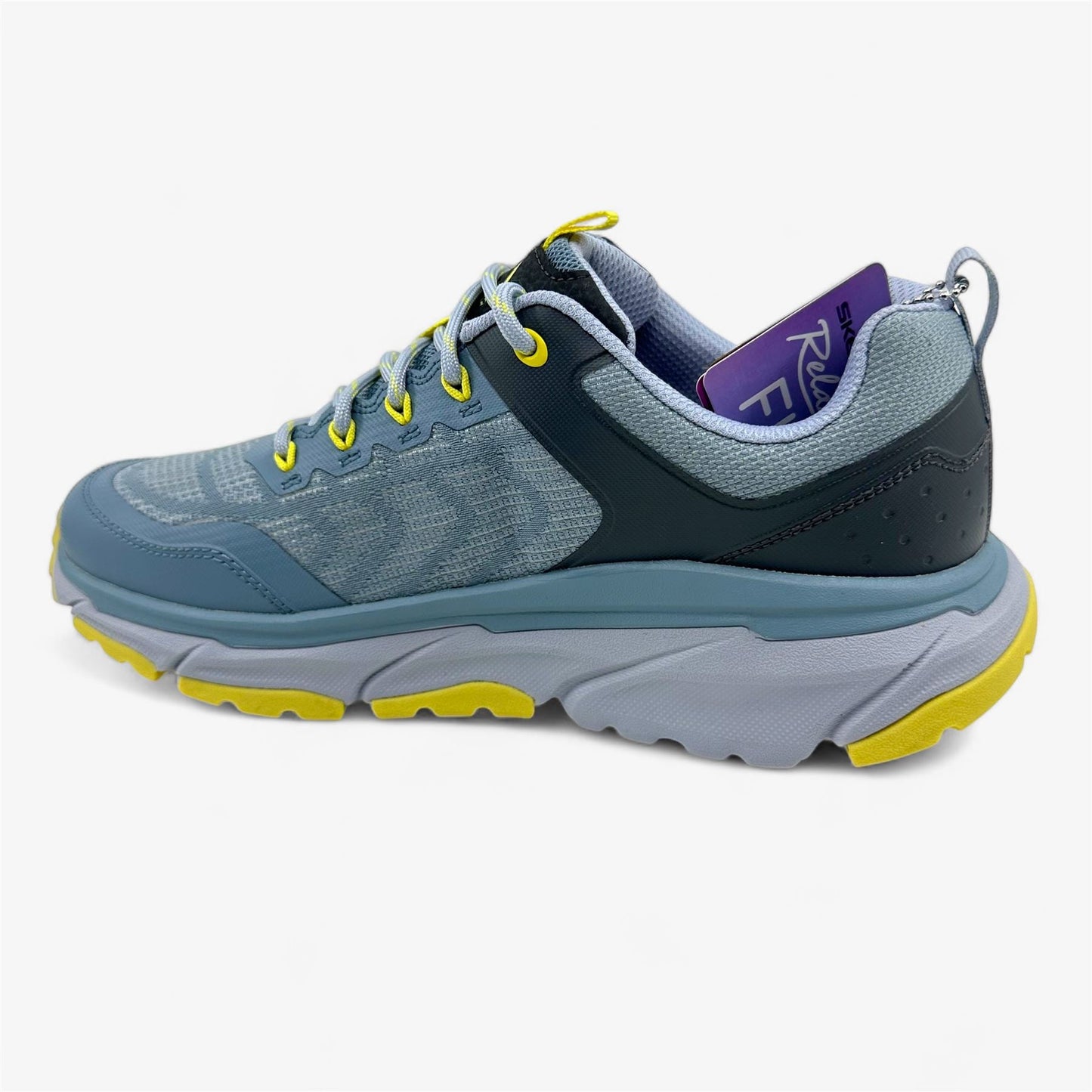 Skechers D'Lux Journey Marigold Blue Yellow Womens Athletic Sneaker