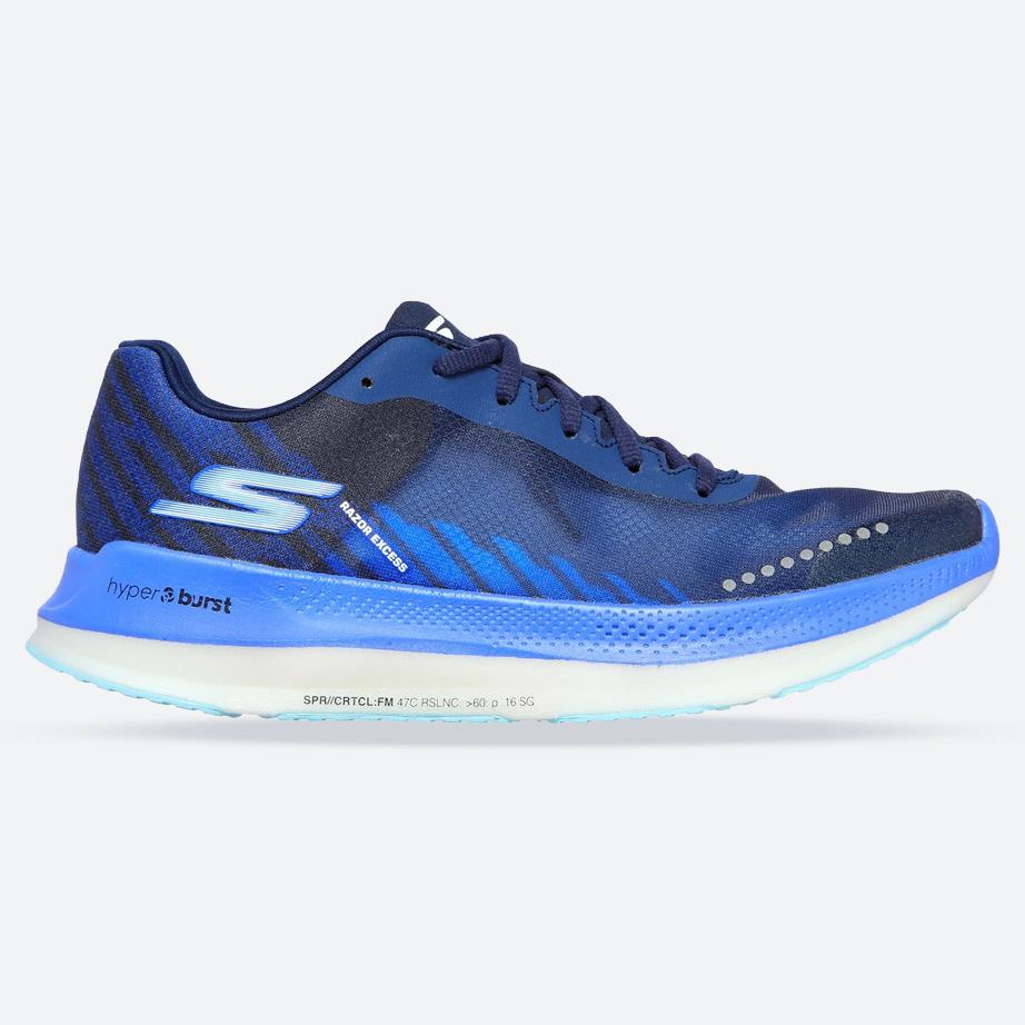 Women's Wide Fit Skechers 172004 Go Run Razor Excess Sports Trainer