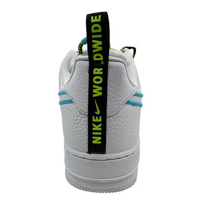 Nike Air Force 1 '07 Premium WW White Blue Black Mens Worldwide Sneaker