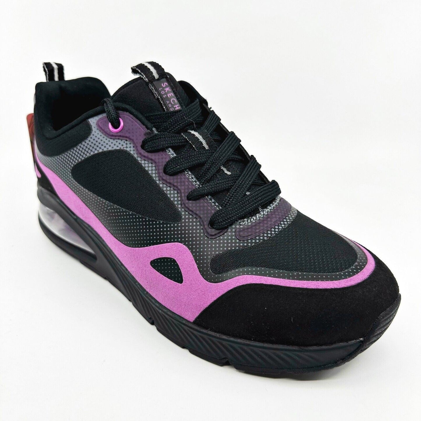 Skechers Uno 2 Mad Air Black Pink Womens Athletic Comfort Sneakers