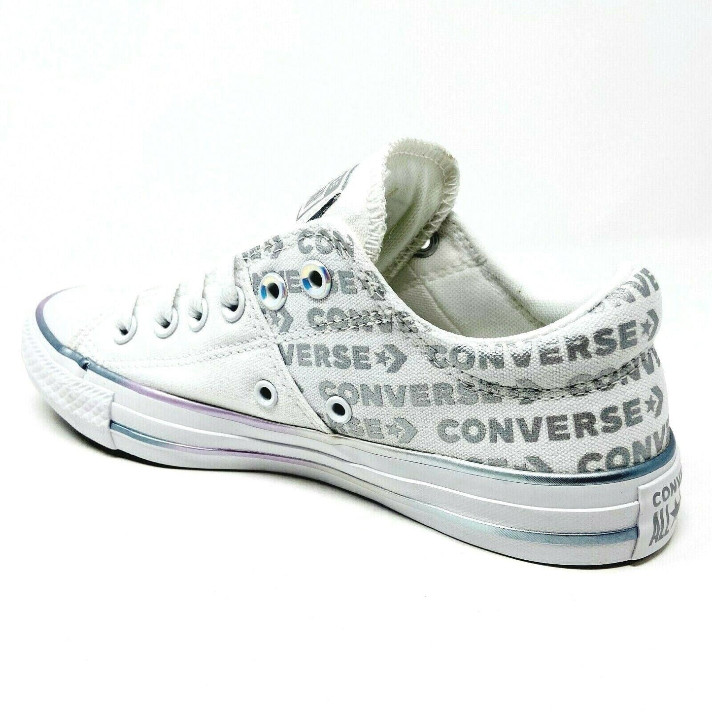 Converse CTAS Madison Ox White Silver Womens Size 5 Casual Shoes 566104C