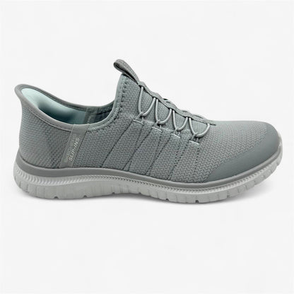 Skechers Virtue Glow Gray Womens Athletic Sneaker