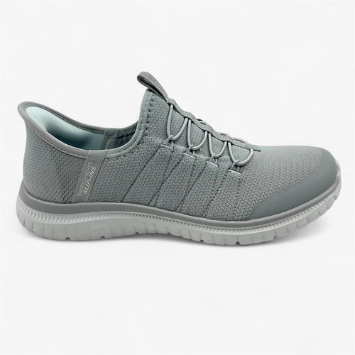 Skechers Virtue Glow Gray Womens Athletic Sneaker