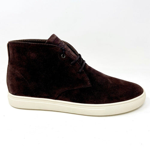 Clae Strayhorn SP Umber Brown Suede Mens Mid Top Casual Shoes Sneakers