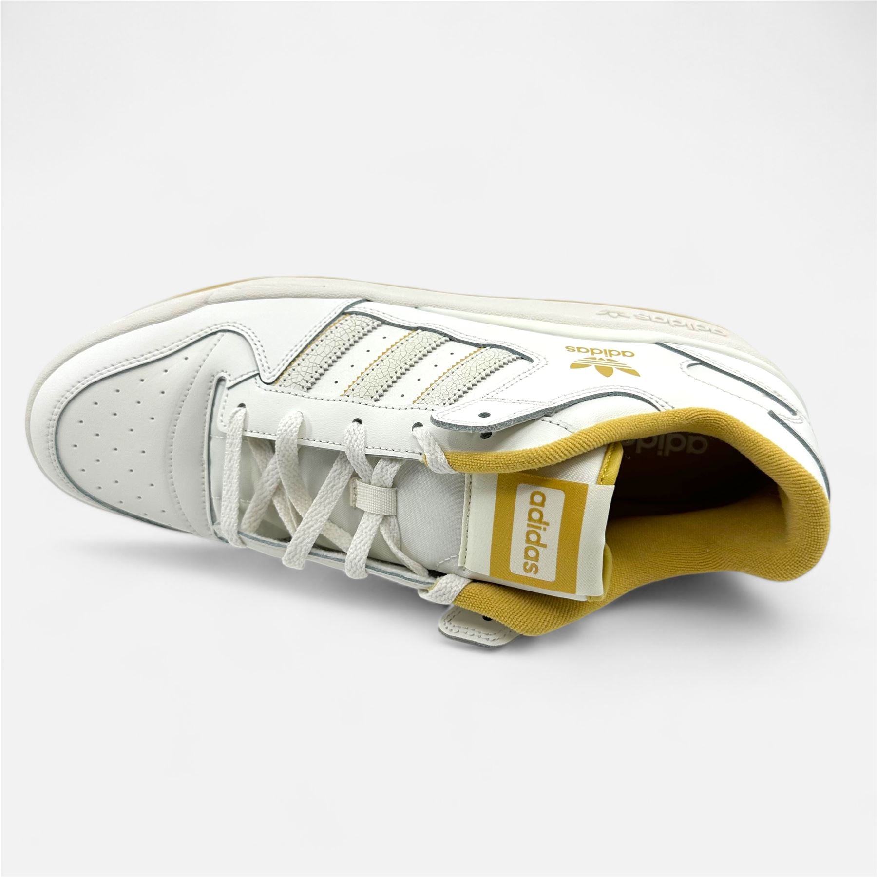 Adidas Forum Low CL Cloud White Oat Mens Size 13 Athletic Sneaker