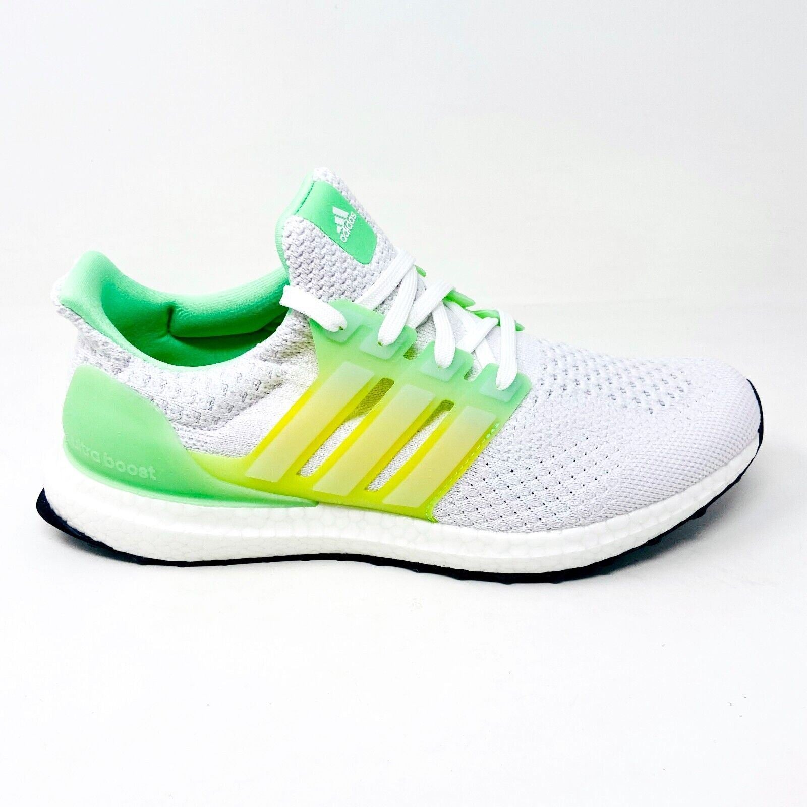 Adidas UltraBoost 5.0 DNA White Beam Green Mens Running Shoes GV8730