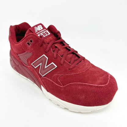 New Balance 580 Elite Classics Red Suede Cream Mens Sneakers MRT580BR