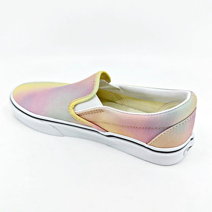 Vans Classic Slip On (Aura Shift) Multicolor True White Womens Size 6