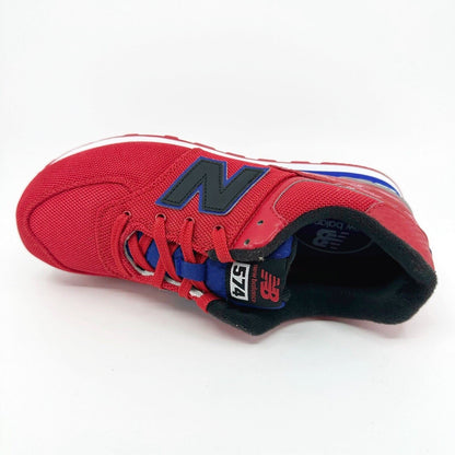New Balance 574 Classics Red Black Blue Kids Running Sneakers KL574WSG