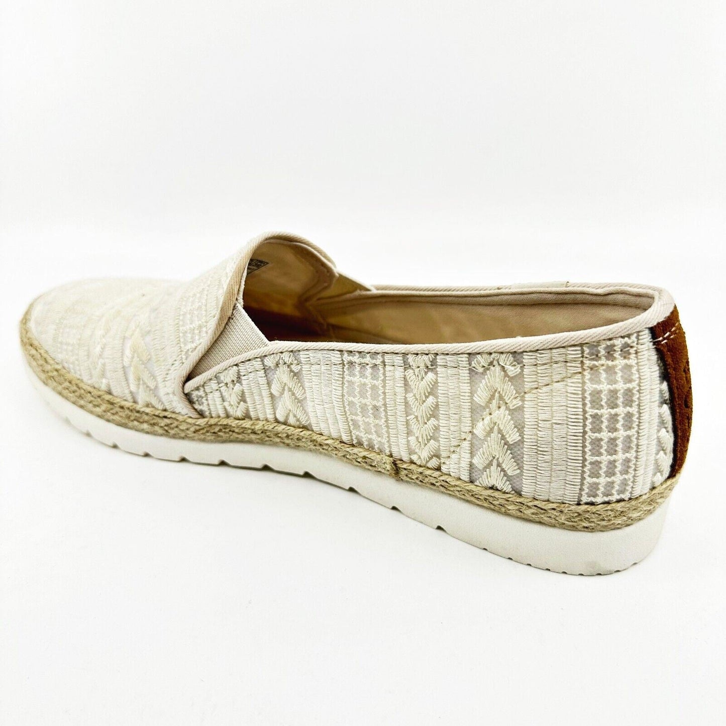 Skechers Flexpadrille 3.0 Chevron Babe Natural Womens Size 9.5 Slip On Shoes