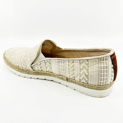 Skechers Flexpadrille 3.0 Chevron Babe Natural Womens Size 9.5 Slip On Shoes