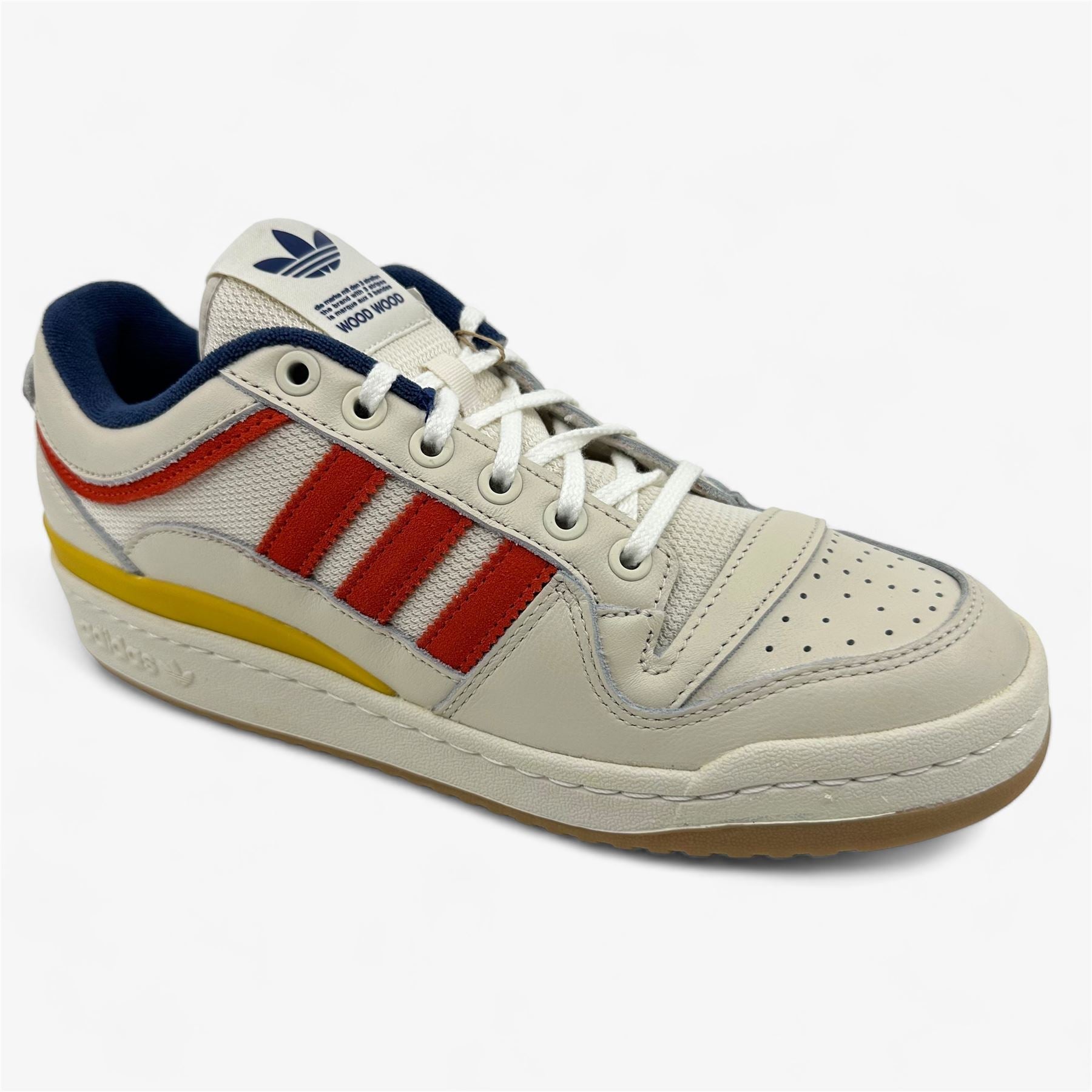 Adidas Forum Low WoodWood Off White Burnt Orange Mens Size 8 Athletic Sneaker