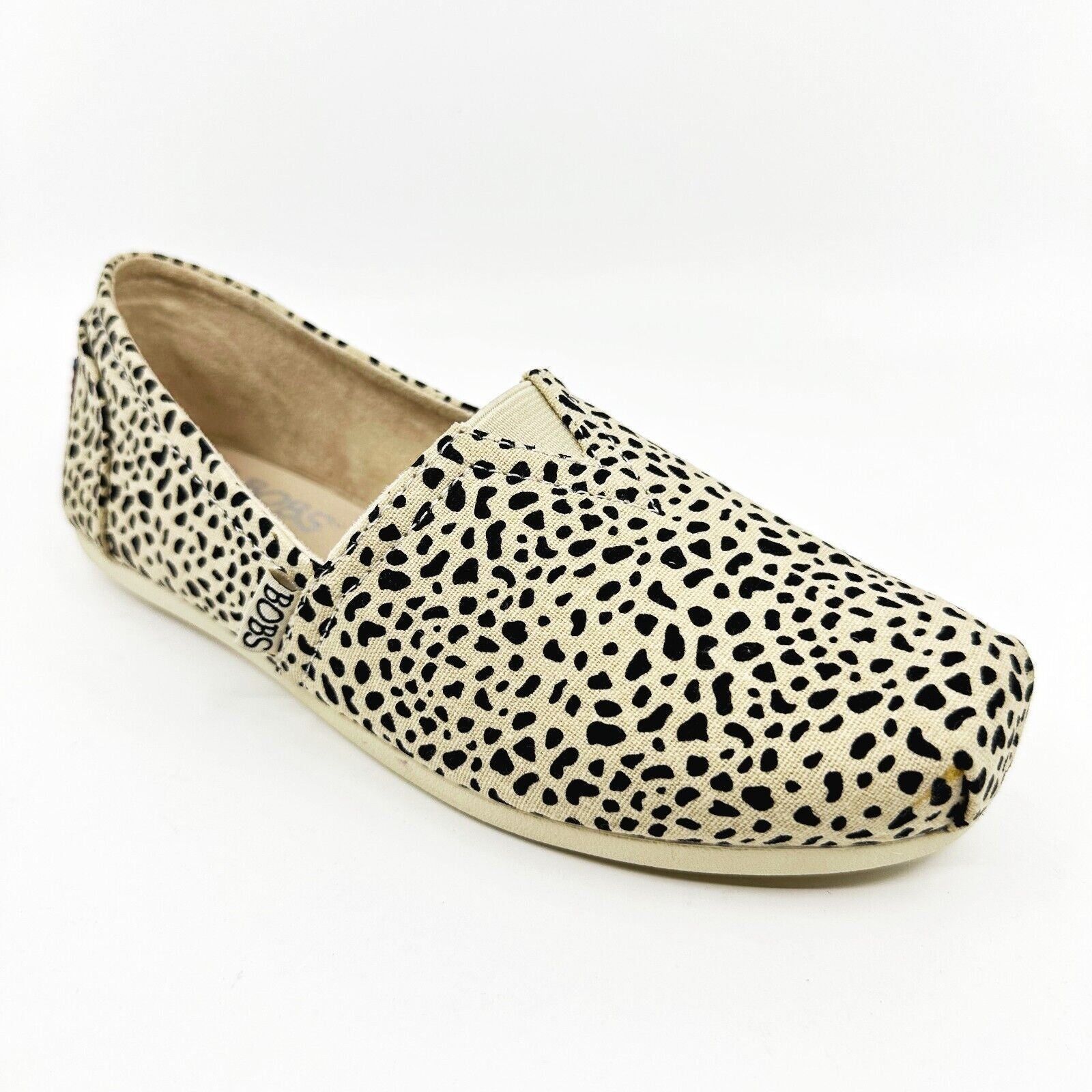 Skechers Bobs Plush Cat Queen Leopard Womens Sioze 6 Casual Flats