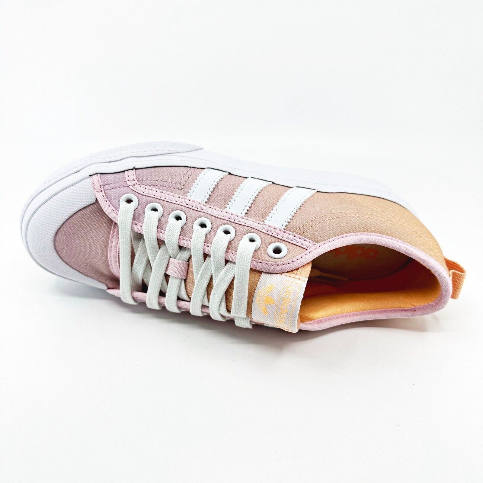 Adidas Originals Nizza Platform Acid Orange Pink Womens Sneakers IG5050