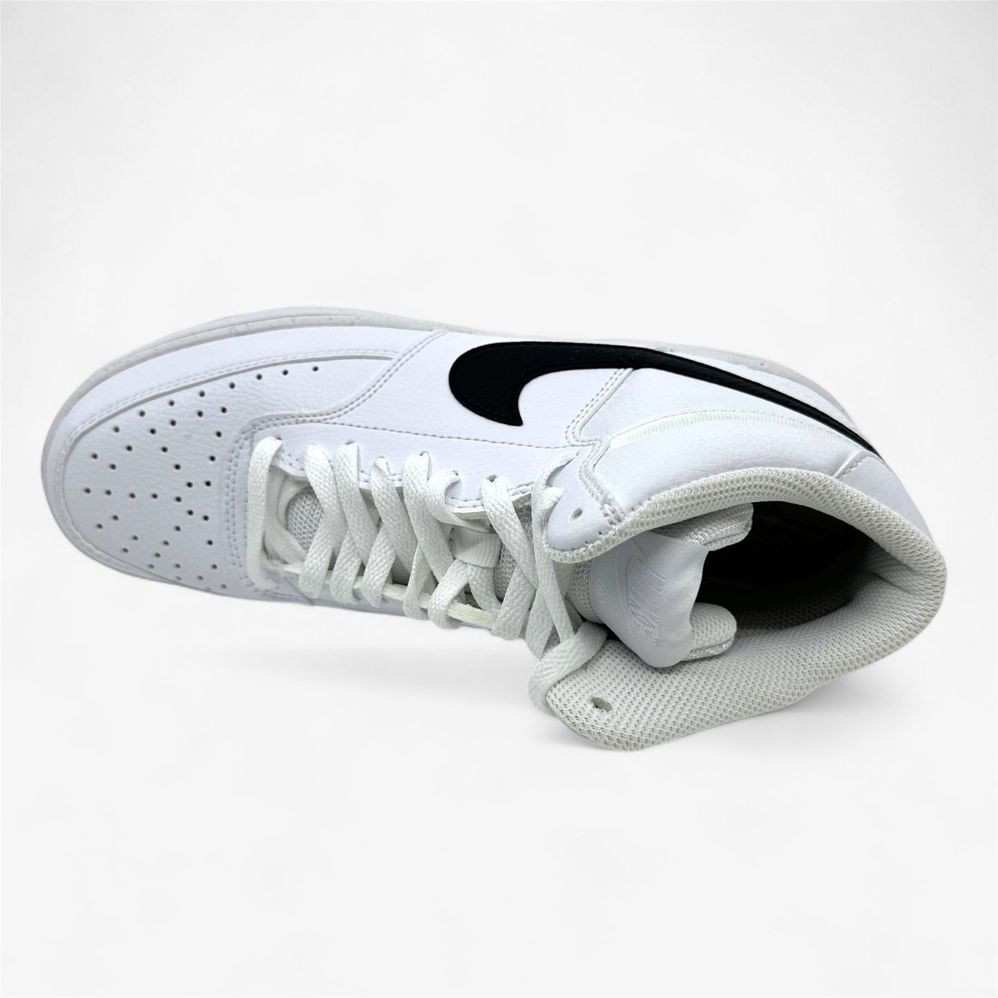 Nike Court Vision Mid NN White Black Mens Athletic Sneaker
