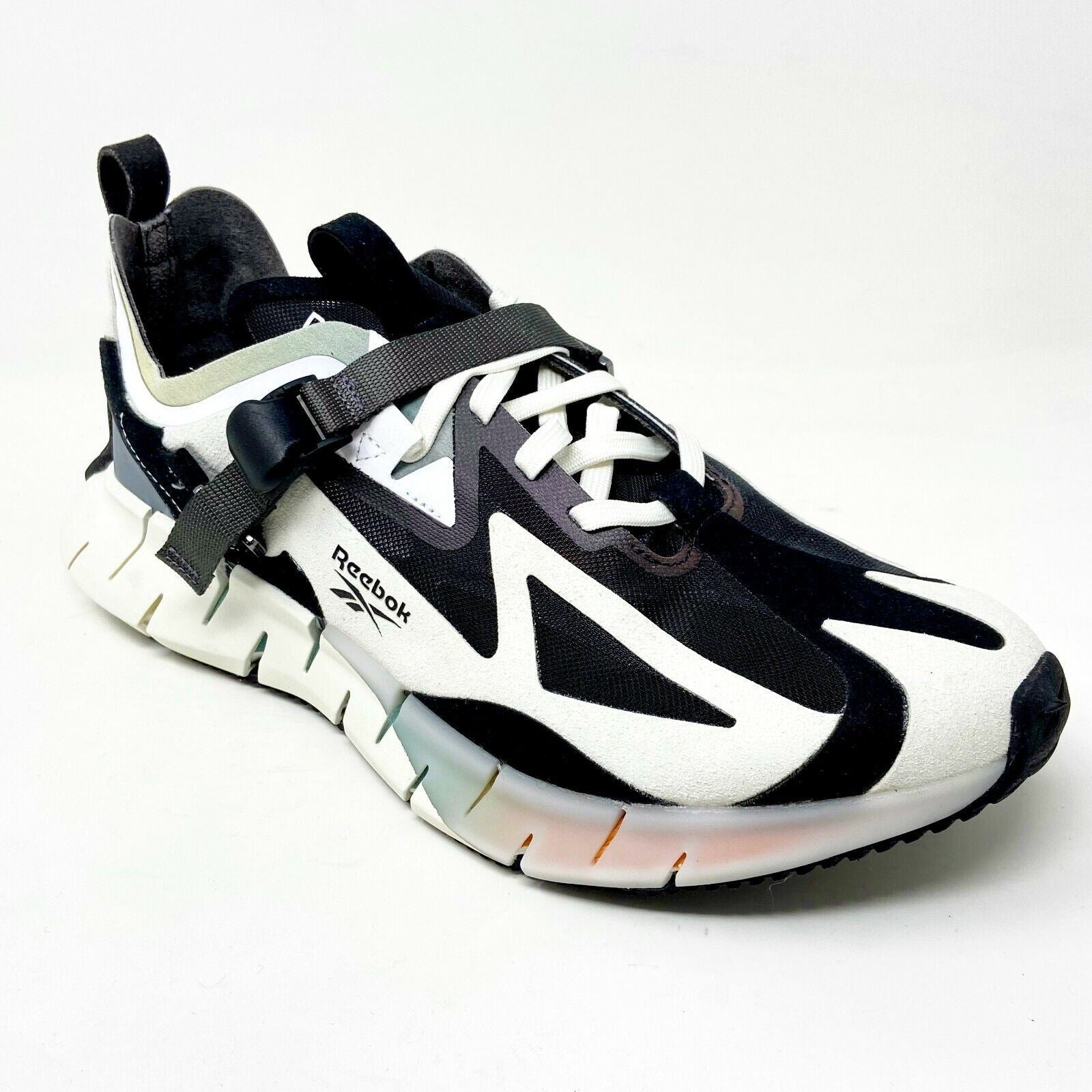Reebok Zig Kinetica Concept Type 1 White Black Mens Running Sneakers EG8914