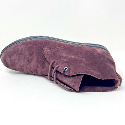 Clae Strayhorn Unlined Oxblood Suede Mens Size 8.5 Premium Mid Casual Sneakers