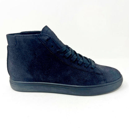 Clae Bradley Mid Black Waxed Suede Camo Mens Premium Casual Sneakers