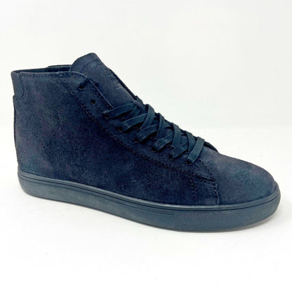Clae Bradley Mid Black Waxed Suede Camo Mens Premium Casual Sneakers