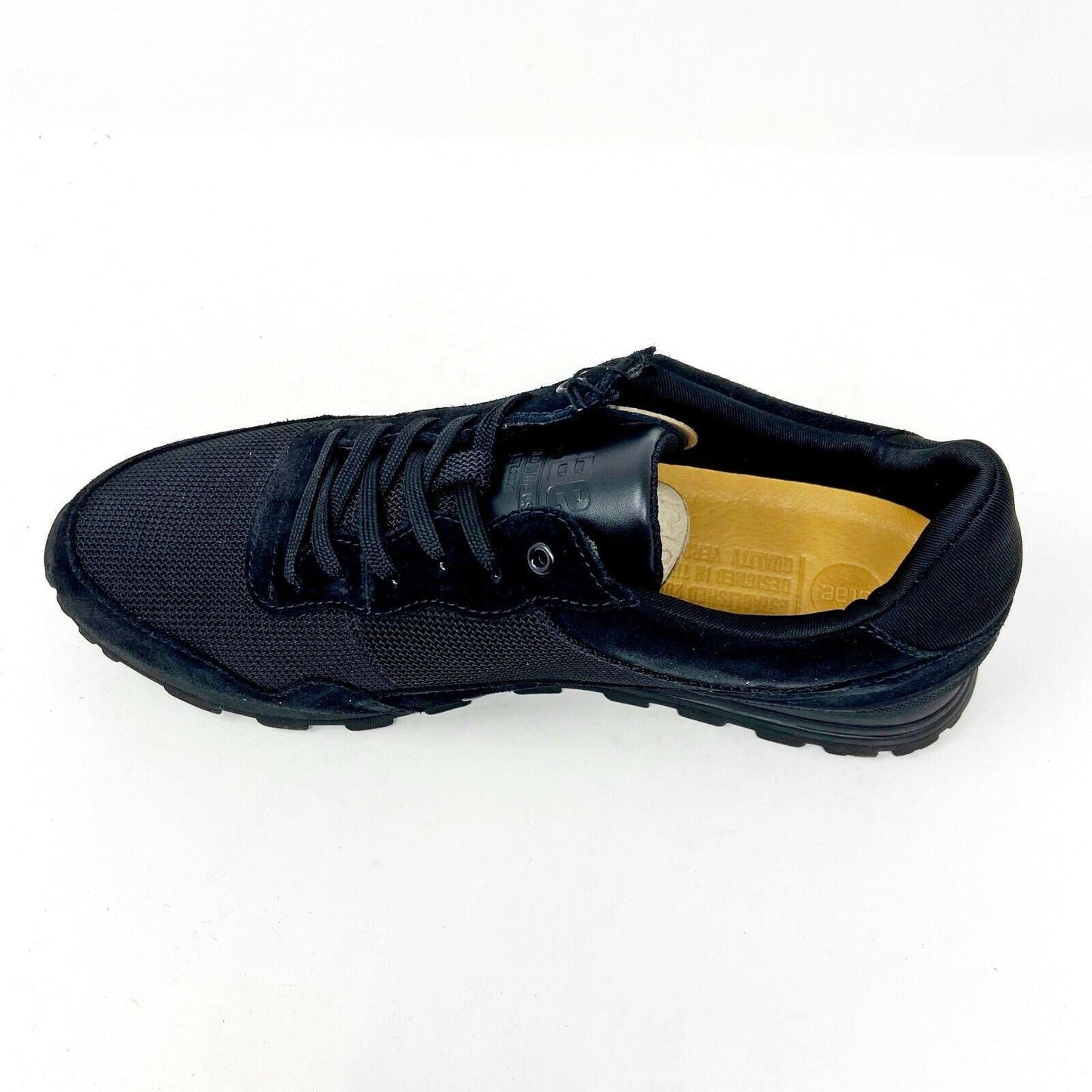Clae Hoffman Triple Black Suede Mens Premium Casual Sneakers