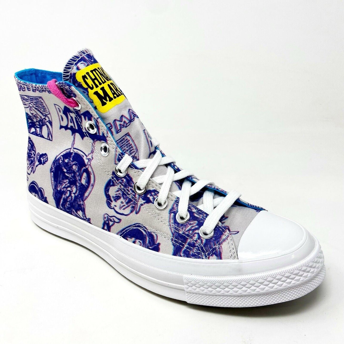 Converse Chinatown Market Chuck 70 Hi Batman White Purple Womens Shoes 167512C
