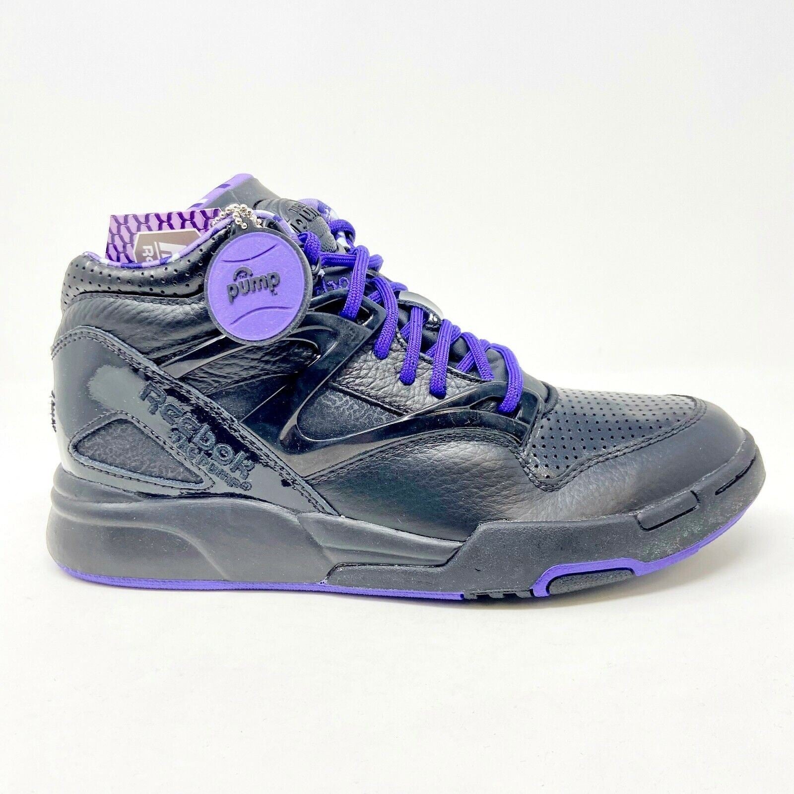 Reebok Pump Omni Lite Black Fearless Purple Hexalite Dee Brown Mens Size 9