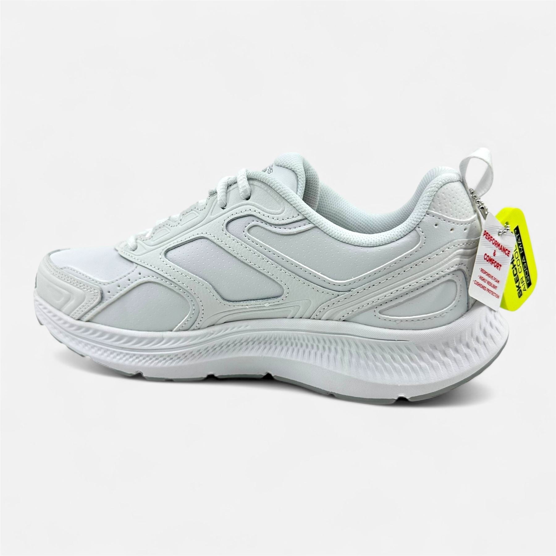 Skechers Go Run Consistent 2.0 Sumpter Trail White Womens Athletic Sneaker